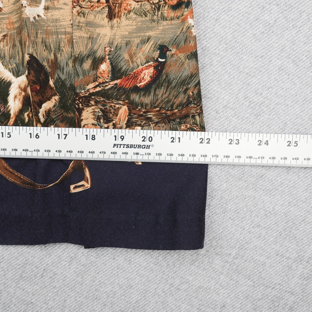 Willowbend Skirt Vest Set Womens Vintage Houndstooth Hunting Scene Medium USA - Picture 14 of 15